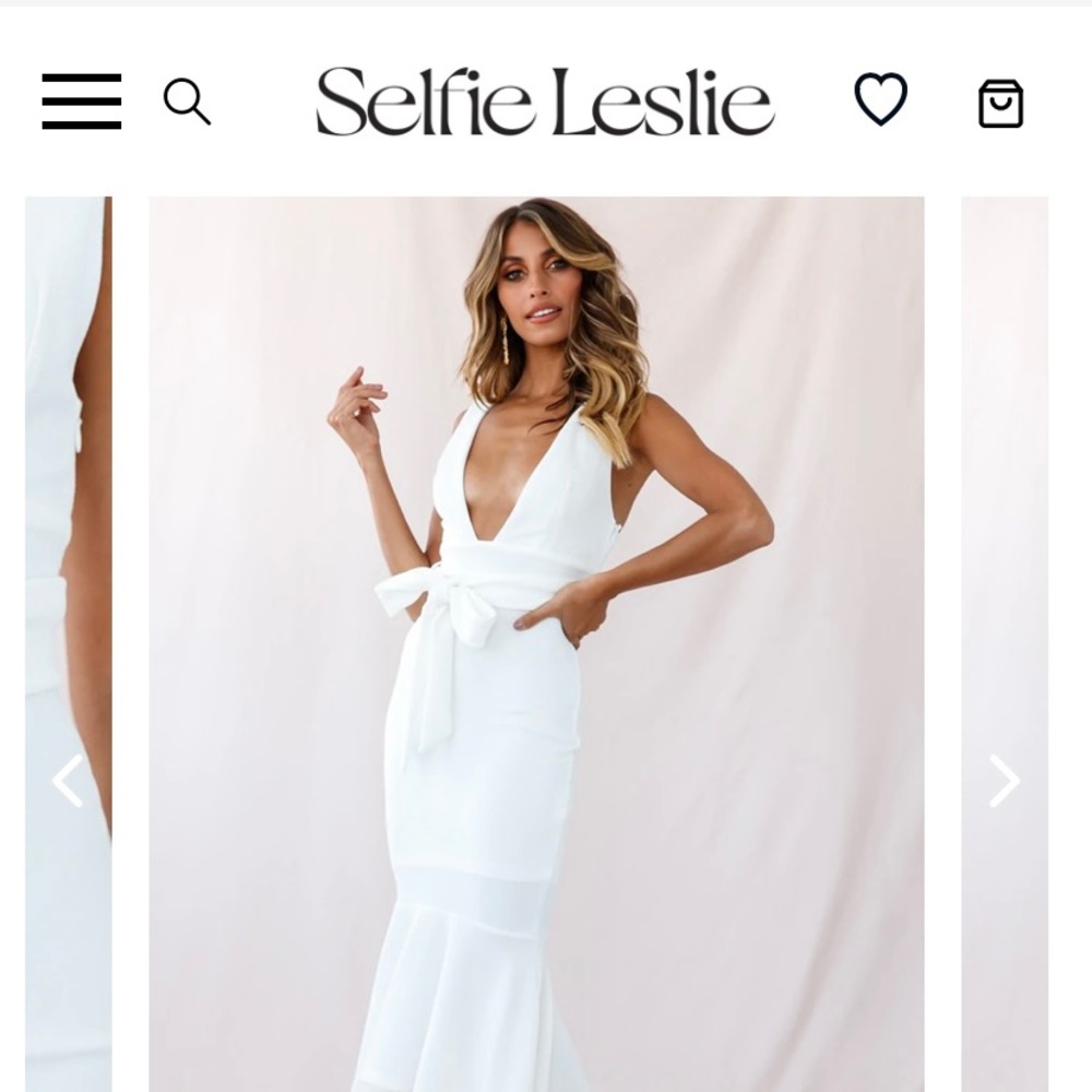 White sleeveless dress from Selfie Leslie. Never worn and brand new!